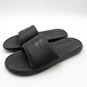 Nike Victori One Men's Everyday Slide Sandals Logo Black Size US11 EU45